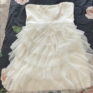 Ivory strapless BCBG MaxAzaria dress size 4 mini